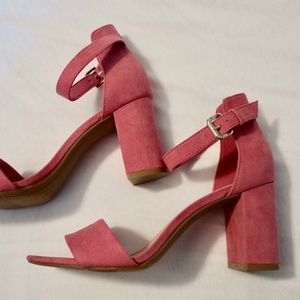 Pink Block Heels